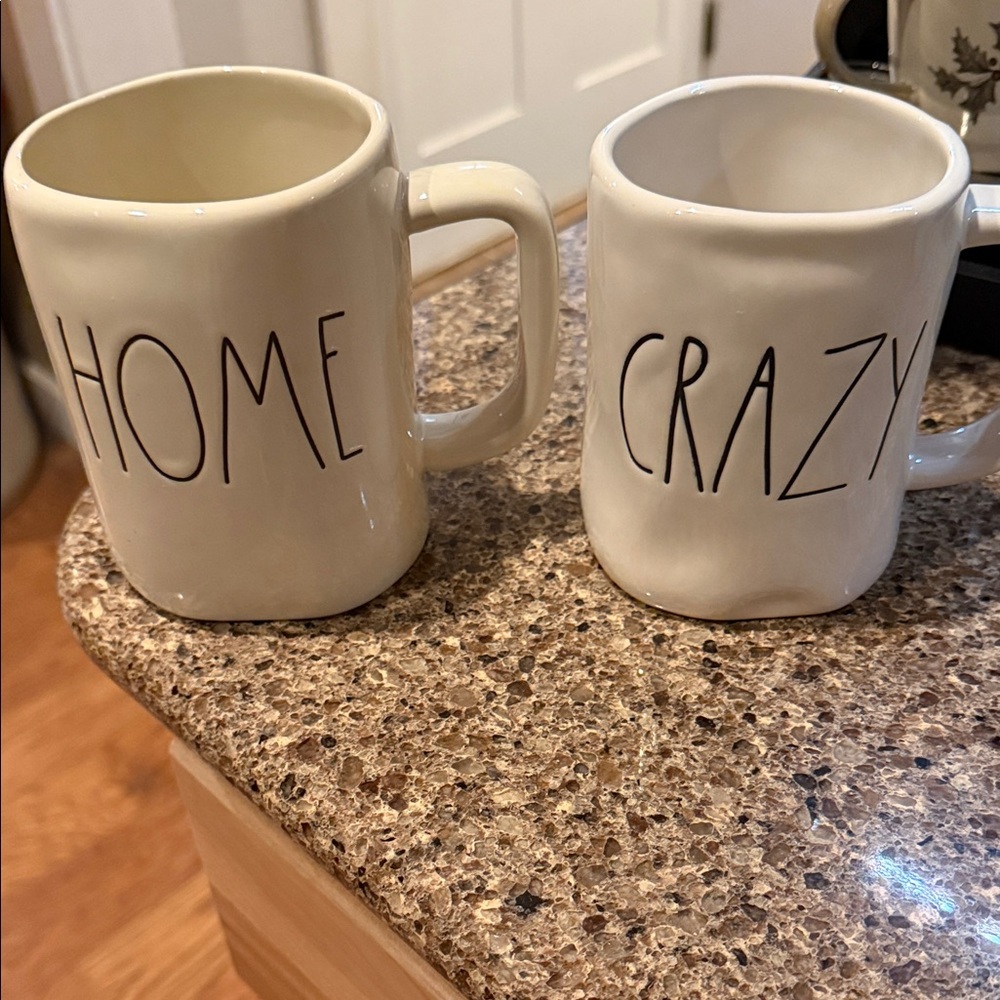 Rae Dunn Cream Mugs - Home & Crazy